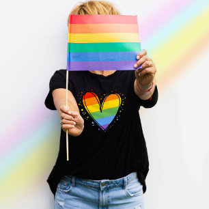 Orgullo arcoiris Chicas LGBTQ camiseta oscura bási