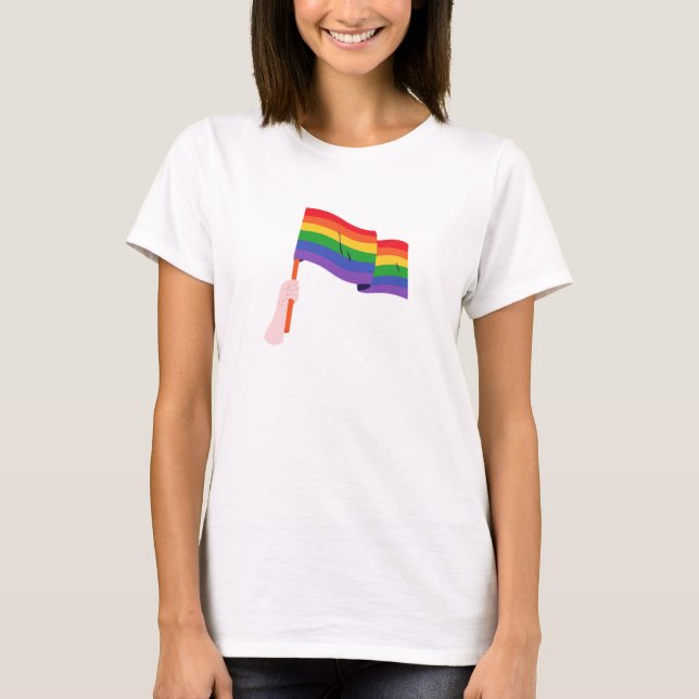 Orgullo arcoiris LGBTQ camiseta (Anverso)
