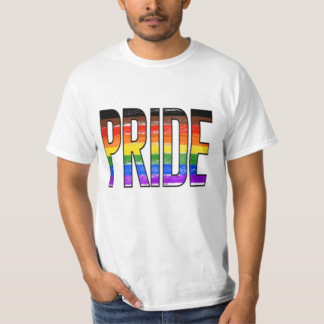 Orgullo arcoiris Philly ondeando camiseta con band (Anverso)