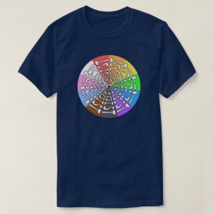 Orgullo arcoiris resiste camiseta