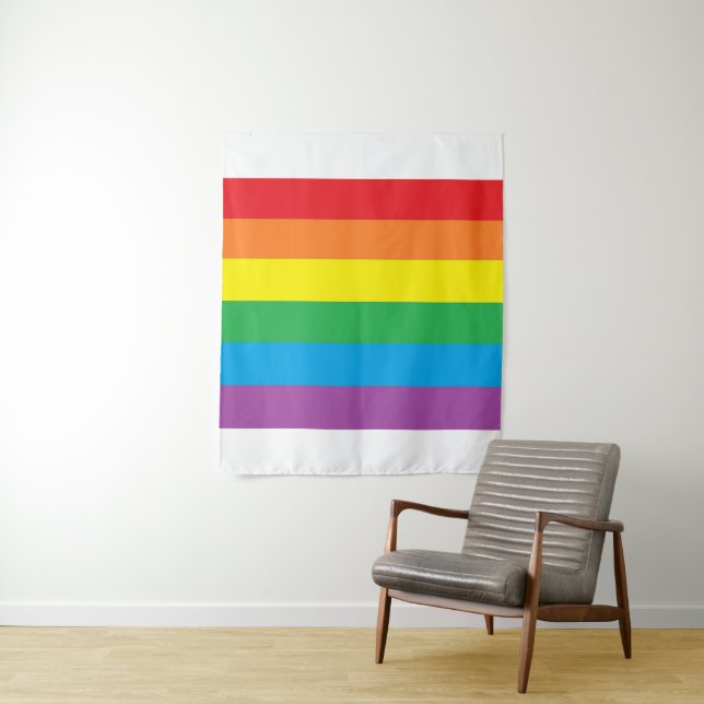 "Orgullo arcoiris" tapiz de pared (In situ)