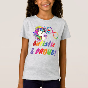 Orgullo autista Camisa de Unicorn para niños