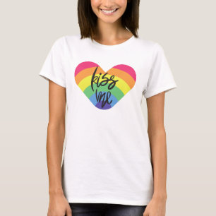 Orgullo. Bésame. El amor es justo. Camiseta