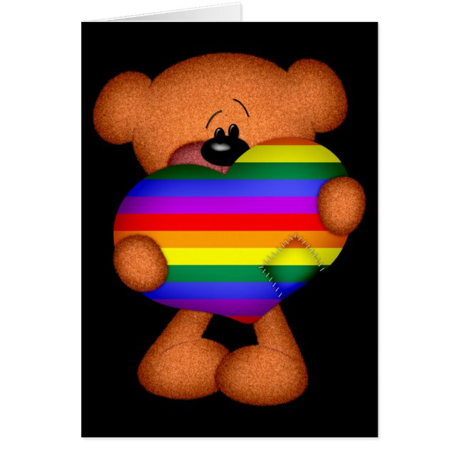 Orgullo Corazón Teddy Oso (Frente)