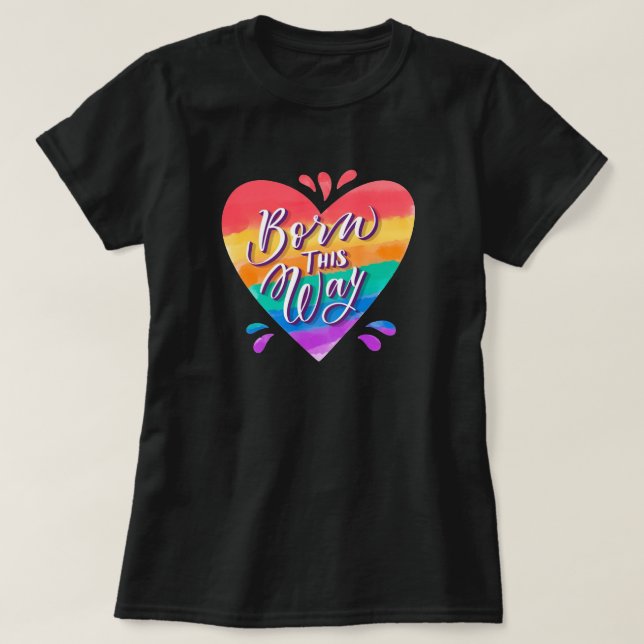 Orgullo de amor arcoiris camiseta (Diseño del anverso)