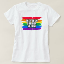 Orgullo de amor arcoiris camiseta