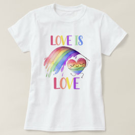 Orgullo de amor arcoiris camiseta