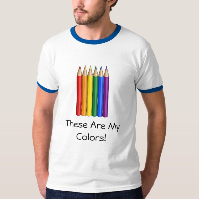 Orgullo de arcoiris LGBT con la camiseta (Anverso)
