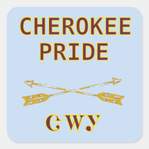 Orgullo de Cherokee con Pegatina de Flechas