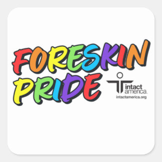 Orgullo de Foreskin - Pegatina - Blanco