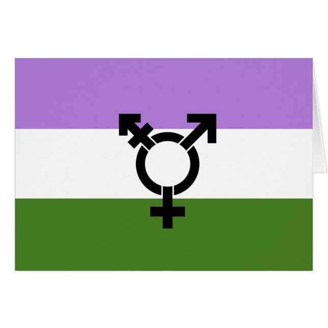Orgullo de género queer (Anverso (Horizontal))