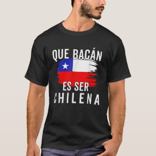Orgullo de la bandera chilena Camiseta Chilena Mu