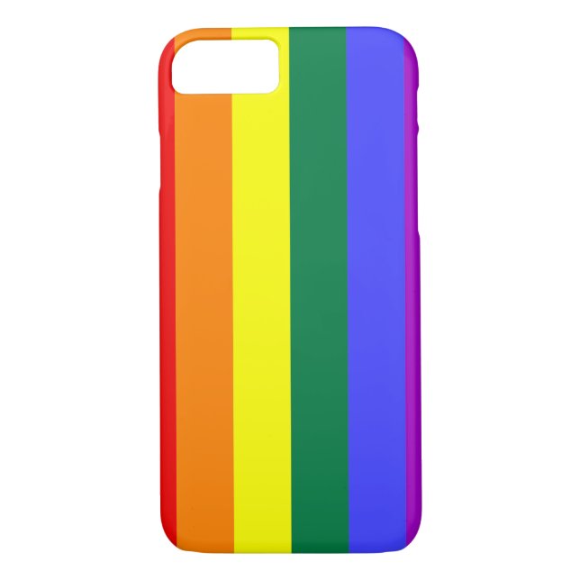 ORGULLO DE LLUVIA. FUNDA de iPhone 7 GAY PRIDE. (Reverso)