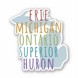 Orgullo de Michigan Grandes Lagos Vinilo Pegatina
