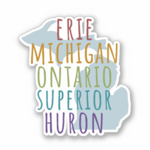 Orgullo de Michigan Grandes Lagos Vinilo Pegatina