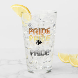 Orgullo de Oso Garra Diseño de Patrón Retro Letras