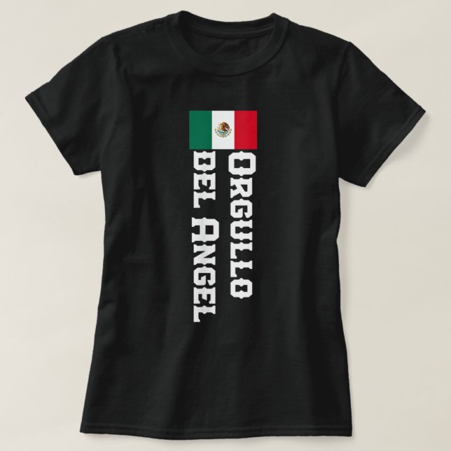Orgullo Del Angel Apellido Camisa Mexicana Para Ho (Diseño del anverso)