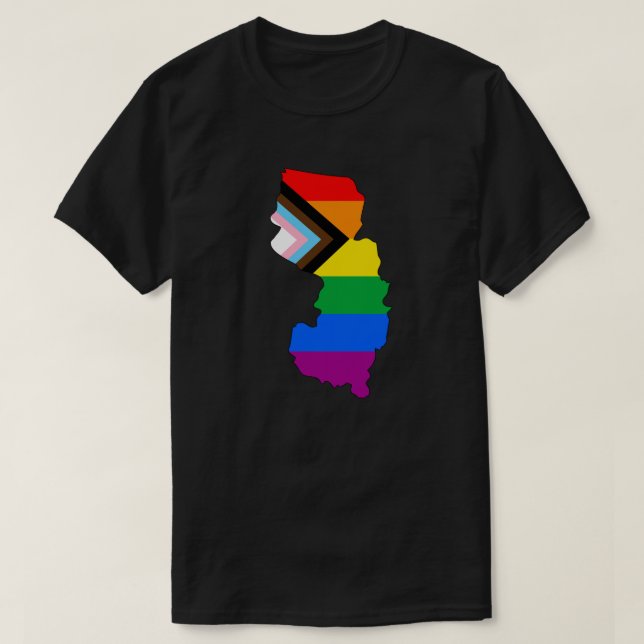 Orgullo del Estado de Nueva Jersey Progreso LGBTQ  (Diseño del anverso)
