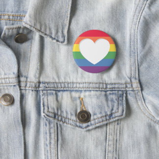 Orgullo El Amor LGBTQ Es El Pin Del Botón De Amor