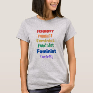orgullo feminista - letra divertida - camiseta