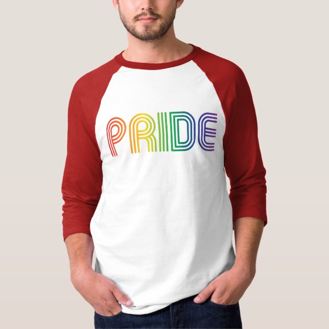 Orgullo gay Arcoiris Mensajes de texto en camiseta (Anverso)