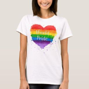 Orgullo gay, camiseta del arco iris del orgullo