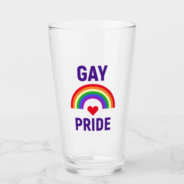 Orgullo gay| Corazón y arco iris (Anverso)