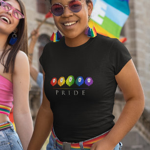 Orgullo gay - de leones - camiseta arcoiris LGBT