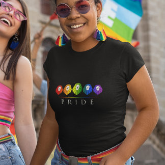 Orgullo gay - de leones - camiseta arcoiris LGBT