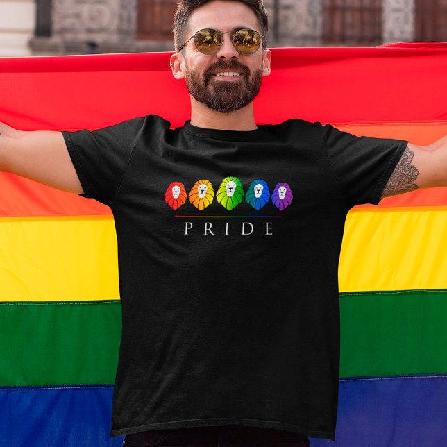 Orgullo gay de leones - camiseta arcoiris LGBT (Subido por el creador)