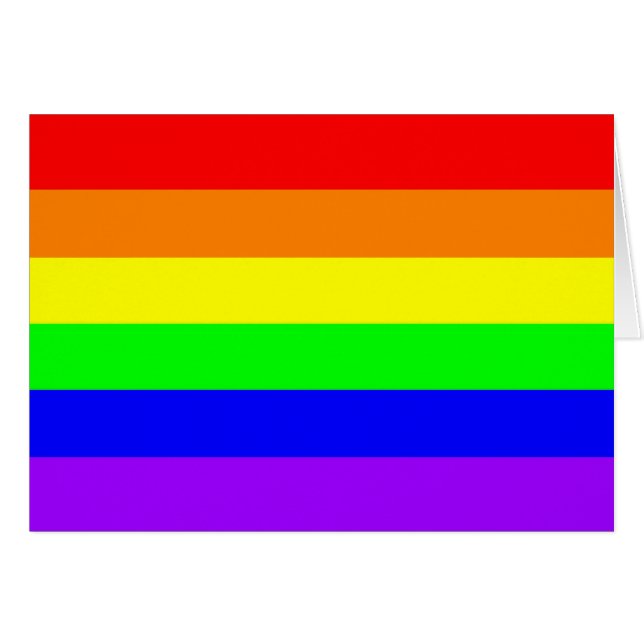 ¡Orgullo gay LGBT, bandera arcoiris, hora de la ig (Anverso (Horizontal))