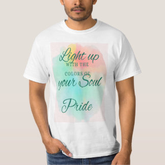 Orgullo gay LGBT Color Typo Personalizado Camiseta