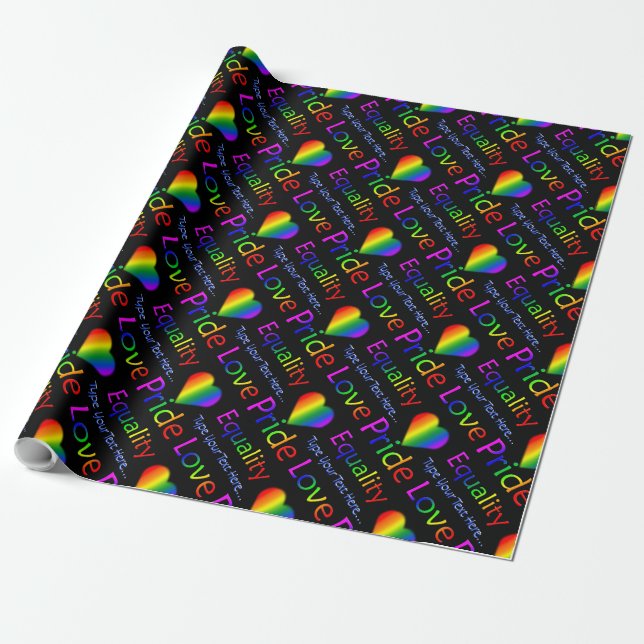 Orgullo gay personalizado del papel de embalaje (Desenrollado)