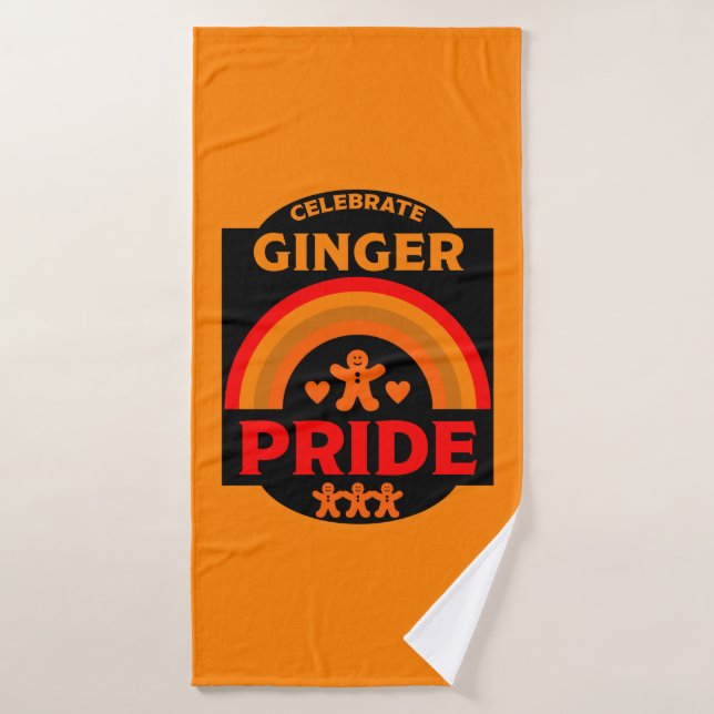Orgullo Ginger Haired (Toalla de baño)