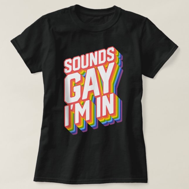 Orgullo gracioso suena gay, estoy en Tank Top (Diseño del anverso)