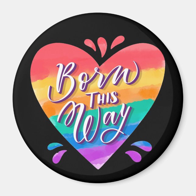 Orgullo: Imán de amor arcoiris (Frente)