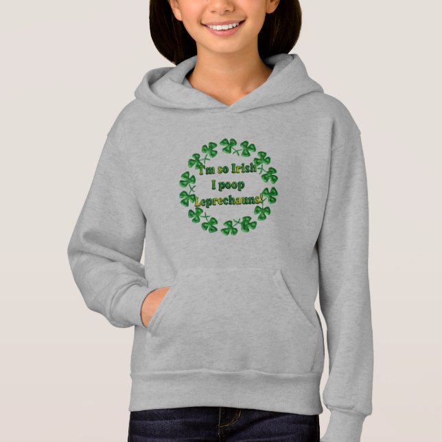 Orgullo irlandés de sudadera encapuchada de Kid's  (Anverso)