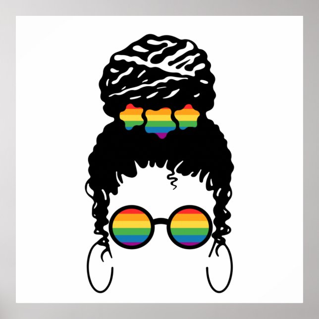 Orgullo LGBT. Amor gay. Póster (Frente)