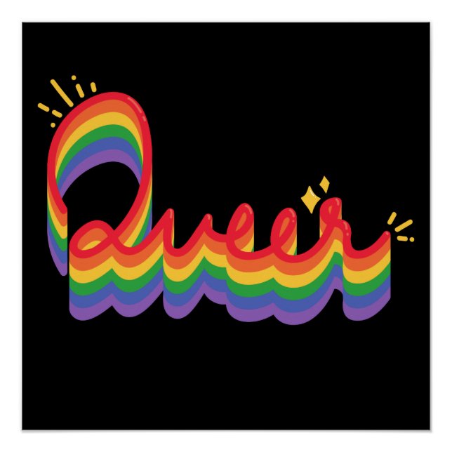 Orgullo LGBT+. Amor homosexual. Póster (Anverso)