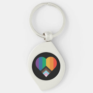 Orgullo LGBT+ amor. Llavero de bandera arcoíris