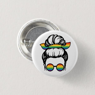 Orgullo LGBT. botón Amor gay