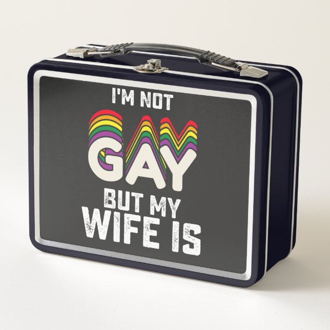 Orgullo LGBT No soy gay, pero mi esposa es (Anverso)