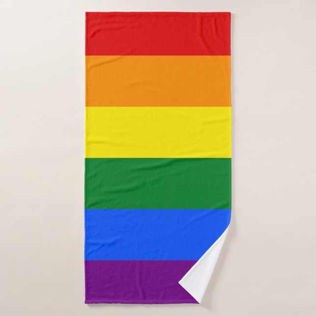 Orgullo LGBTQ clásico (Toalla de baño)