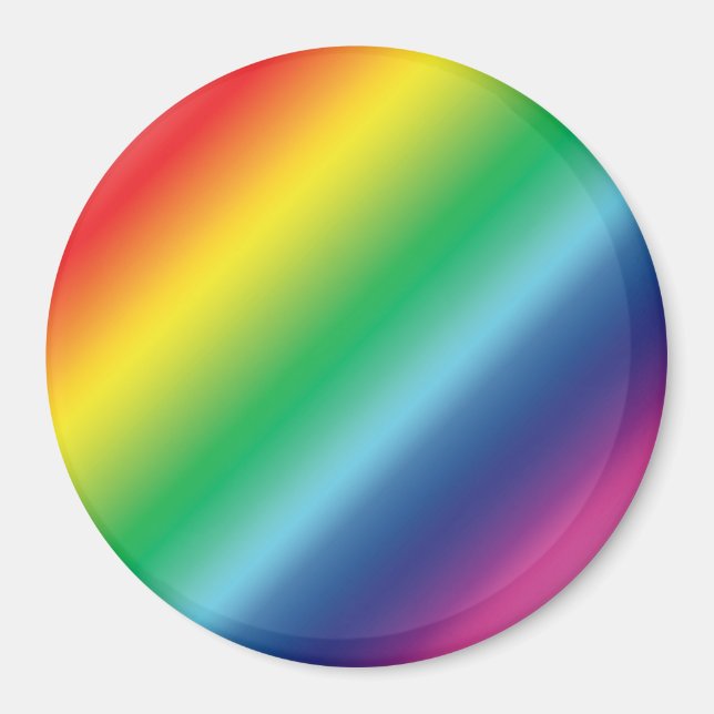 Orgullo lgbtq lgbt color arcoíris imán patrón (Frente)