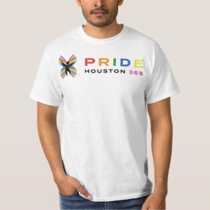 Orgullo masculino - camiseta 365 de Houston - blan