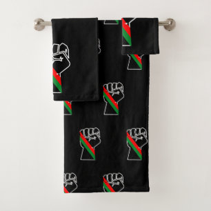 orgullo negro bandera panafricana roja verde puño
