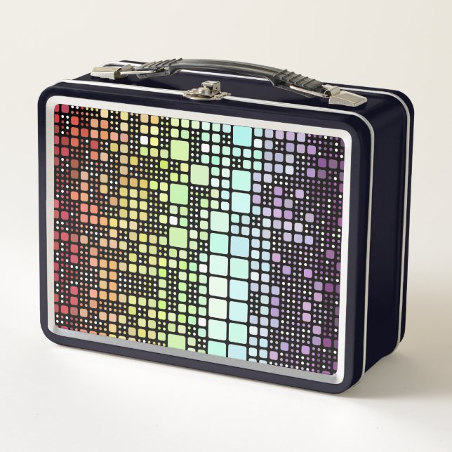 Orgullo Neurogénero Geométrico Groovy Funky Retro (Anverso)