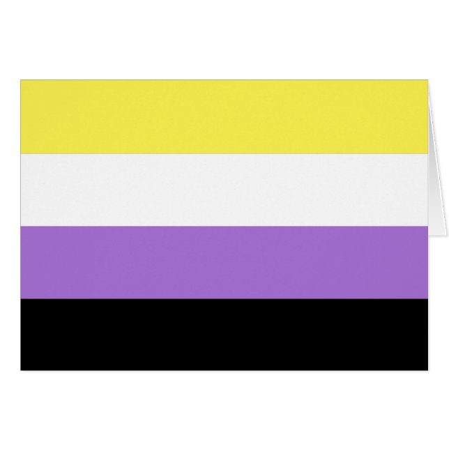 Orgullo no binario (Anverso (Horizontal))