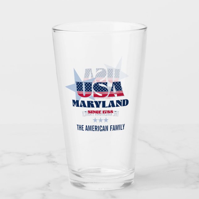 Orgullo patriótico de Maryland personalizado (Anverso)