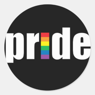 Orgullo Pegatina negro